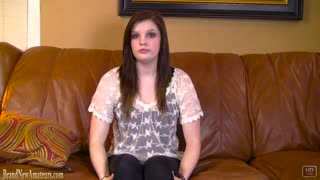 18 year old braces babe fucked hard in casting couch