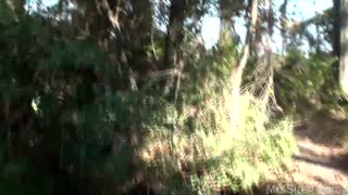 big tits big ass milf squirts flashing in public park