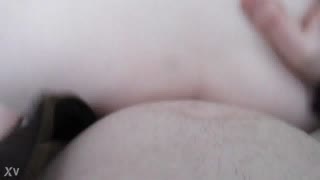 หญิงอ้วนอังกฤษสำรวจกลางแจ้ง