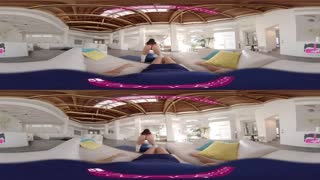 big tits latina tempts in vr yoga stretch