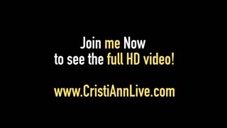 asian latina cristi ann stretches tiny butthole wide with huge dildo