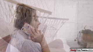 Blonde big tits Brett Rossi deepthroats blows and kisses big cock before rough fuck