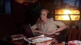 Blonde Lesbian Craves Hardcore Anal Pounding and Strapon Domination!