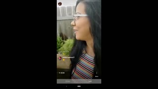 Latina influencer Jolla surprised live outdoors with cum on face