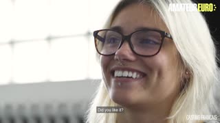 Åh ja, Gaby, ta den stora kukken djupt i din första porr-casting-audition!