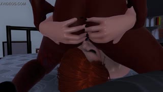 Красные лесбийские крошки ныряют в интенсивное лижание киски и пальчивание. Их эбони и рыжая химия вспыхивает в потрясающем HD