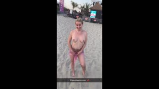 Hey, freche Blitzer-Schnappschüsse bei wilder Strand-Sex-Herausforderung