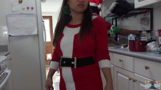 cooking with an emotional upskirt tease