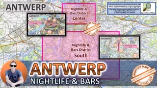 نقشه جنسی آنتورپ بلژیک، نقشه خیابان، فاحشه‌خانه، فاحشه، سه‌تایی، فری‌لنسر، روسپی