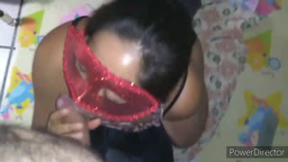 Big Ass Latina Thong Tease Leads to Cock Suck Facial Cumshot