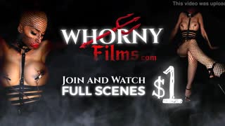 Wow! Evilyn Jezebel Smadret Hårdt I Stripper Hæle Af Whorny Films