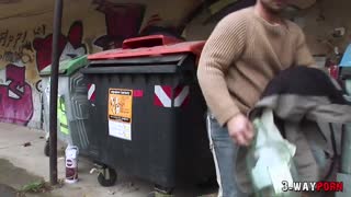 FFM-Dreier Facials für arme Männer mit großen Brüsten und Brünetten