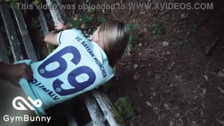 bavarian babe takes a creampie deep in the wild outdoors