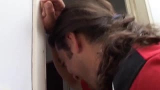 horny milf handles two cocks and drips with cum