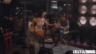 VIXEN's Alina seduces her co-star with oily deepthroat and riding