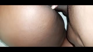 ebony bbw webcam babe hints at bbc anal creampie finish