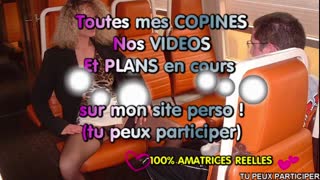 hey, wanna see how this milf flashes on a train?