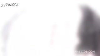 for helvede, TS Kimberlee og Anna de Ville går hårdt med våde bold-dybe anal, gab, tissedrikning og creampie-slugning 😍