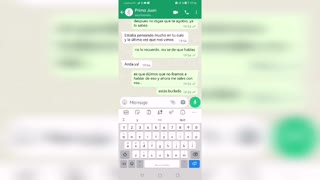 Hei, Juan kontaktet meg på WhatsApp for en het økt og sendte en vill video