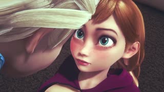 Futa Elsa is fingering and fucking Anna in this Frozen parody