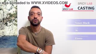 Stor Kuk Kille Provar Lycka Första Porn under Casting Intervju