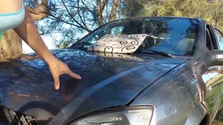 Verdammt, riskantes Anal-Creampie auf der Straße beim Warten auf Abschleppwagen! Große Latina MILF verschlingt Sebas Ricci's riesigen Schwanz