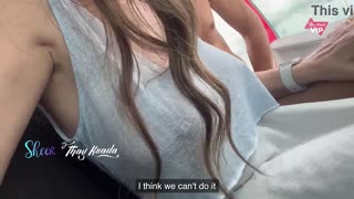 we fucked in the street cars passing by he creampied me deep 💦😈