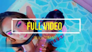 Amaterska rjavolaska in prijateljica sesata velik kurac