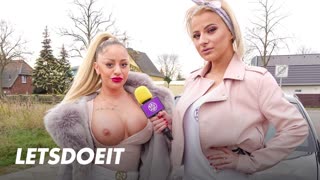 Busty blonde Dana Jayn bangs a lucky fan at his place after odd chat - LETSDOEIT!