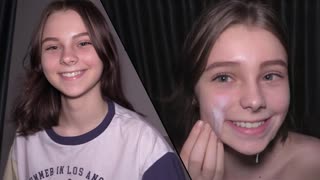 Ez a 18 éves cukiság szolgál alárendelt cumdumpsterként házi akcióban