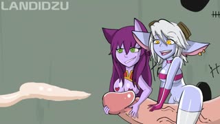 Yordles are having fun in the glory hole by Landidzu! 😏