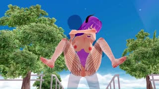 Wow! 3D Hentai big ass at tits sa fishnet action!