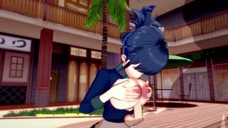 3D hentai'den daha ateşli ne var, büyük kalçalı ve büyük memeli vahşi seks?