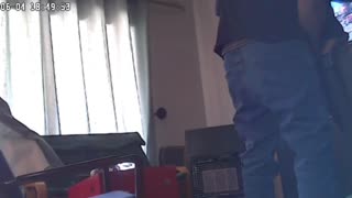 Spycam Forró Szőke Állva Döngölve Sneaky Házi-ban