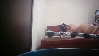 Big Ass Latina Waits for Threesome but Fucks Meanwhile in Homemade Video