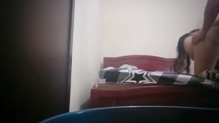 Big Ass Latina Waits for Threesome but Fucks Meanwhile in Homemade Video