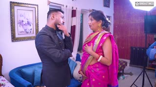 Curvy wife gets shared by husband and friend for full bedroom threesome domination and ass play