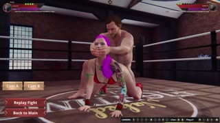 ethan faces off against anise valentine in a heated wrestling match