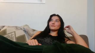 black haired babe flashes massive tits on twitch gang stream