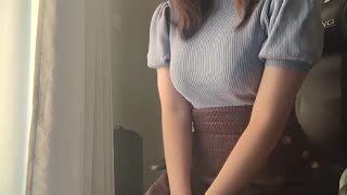 Busty Japanese Girl Reads Book Then Fingers Sensitive Spot to Orgasm