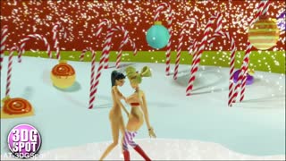 3डीजीस्पॉट xxxmas बिम्बो नर्तकांना मोठ्या छातींसह वाइल्ड 3डी अॅनिमेशनमध्ये दाखवते