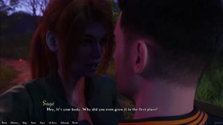 Busty Redhead Hentai Babe in Cute Outfit Takes Massive Cumshots from Huge Cock in 3D Game