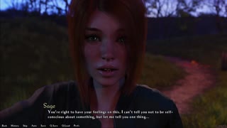 Busty Redhead Hentai Babe in Cute Outfit Takes Massive Cumshots from Huge Cock in 3D Game