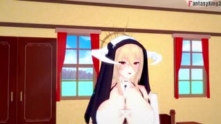 தீவிர ப்ளோஜாப் ஆக்ஷன் - 1 - அஜூர் லேன் - ஷியர் & பிடிஆர்என்: ஃபேண்டஸிகிங்3 இல் முழு & போவி