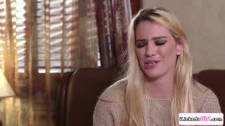 she'll handle your request but only after licking her pussy