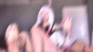 Tynd Latina Lucy fra Cyberpunk dominerer fødder masturbator med Amberzinha varm hjemmevideo