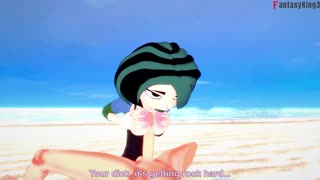 hey, check out Gwen givin' a wild blowjob on the beach... full POV action on Sheer & PTRN with Fantasyking3