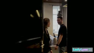 Does LadyLyne Seduce Her New Neighbor with Perfect Curves?