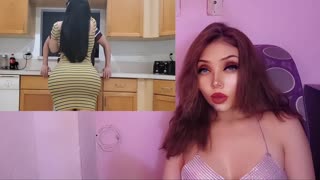 Horká latinská milf dostává creampie v kuchyni z pohledu