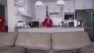 Curvy beauty caught watching anal clips begs for deep ass creampie filling